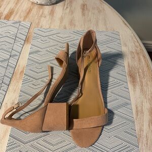 Madden NYC Blush Strappy Sandal with block heel size 7